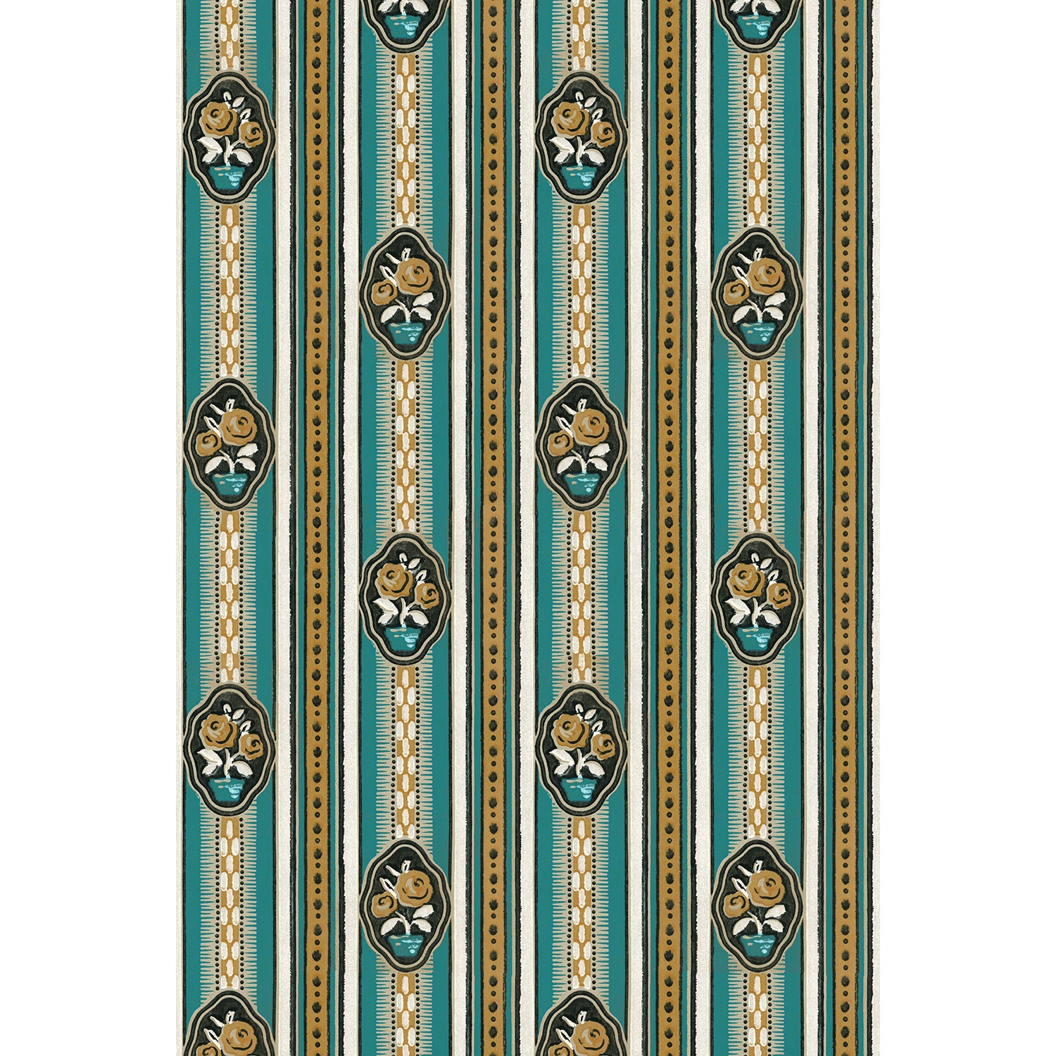 Tapet Madeleine - Teal