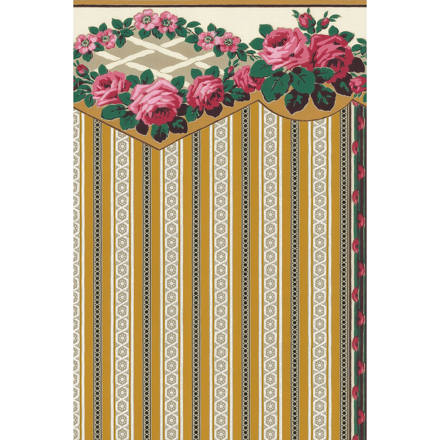 Tapet Luxembourg Stripe - Original Yellow