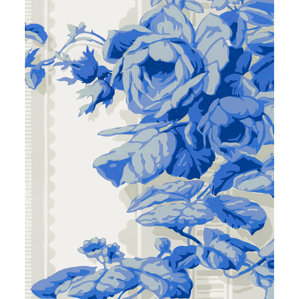 Tapet Contignac - Original Cobalt