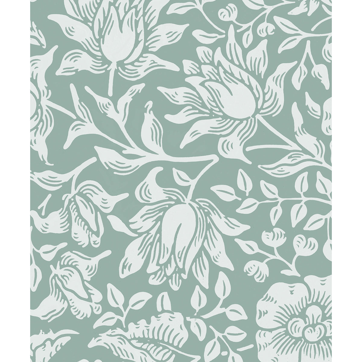 Tapet Morris Mallow - Warm Blue