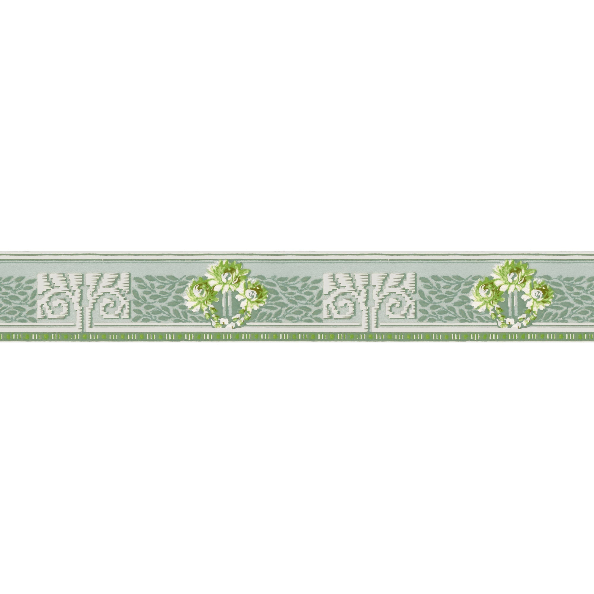 Bård Lovsjö - Original Blue/Green - Tapetorama - Tapetbård i jugendstil från sekelskiftet 1900