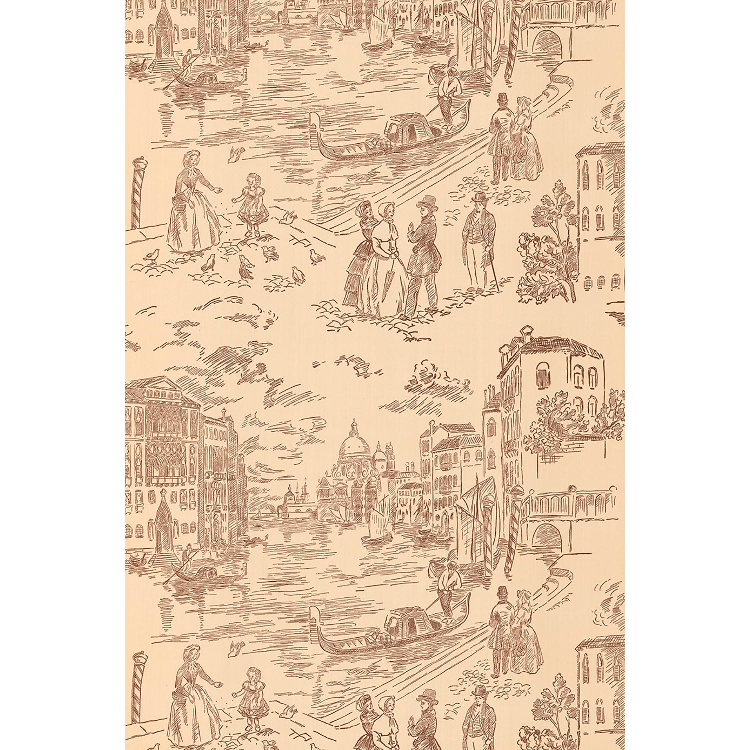 Vintagetapet Venedigs kajer 2