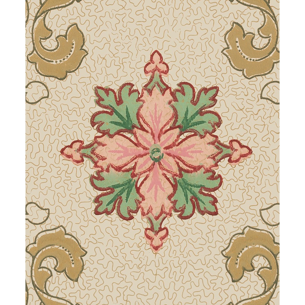 Taktapet Laurel Hill - Original Olive - Tapetorama