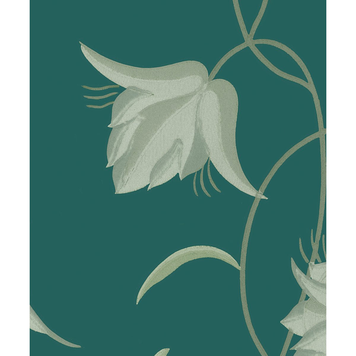 Tapet Berlin - Deep Teal - Tapetorama