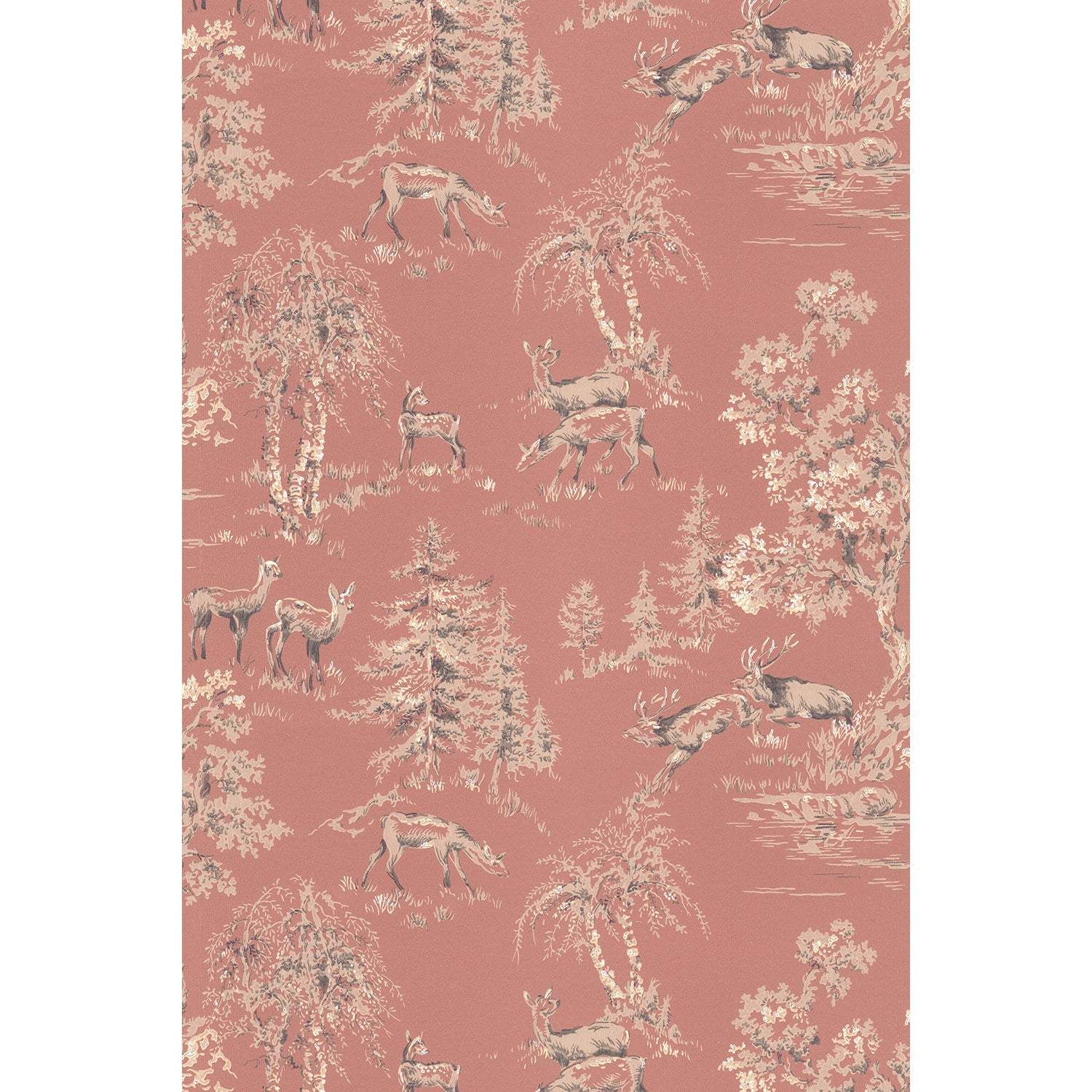 Tapet Fagerhult - Original Pink - Tapetorama - Tapet med jaktmotiv