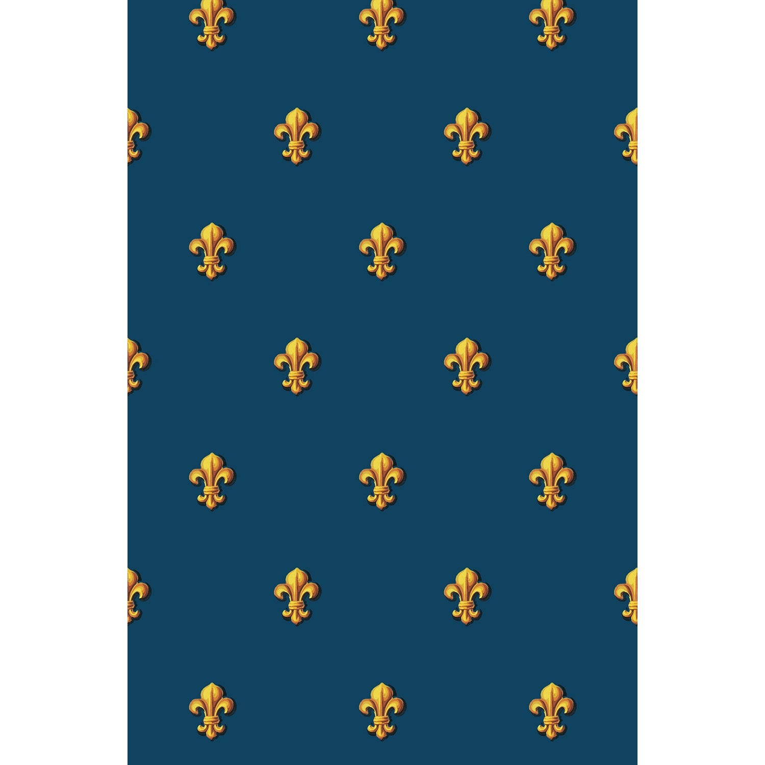 Tapet Fleur de Lys - Blue - Tapetorama