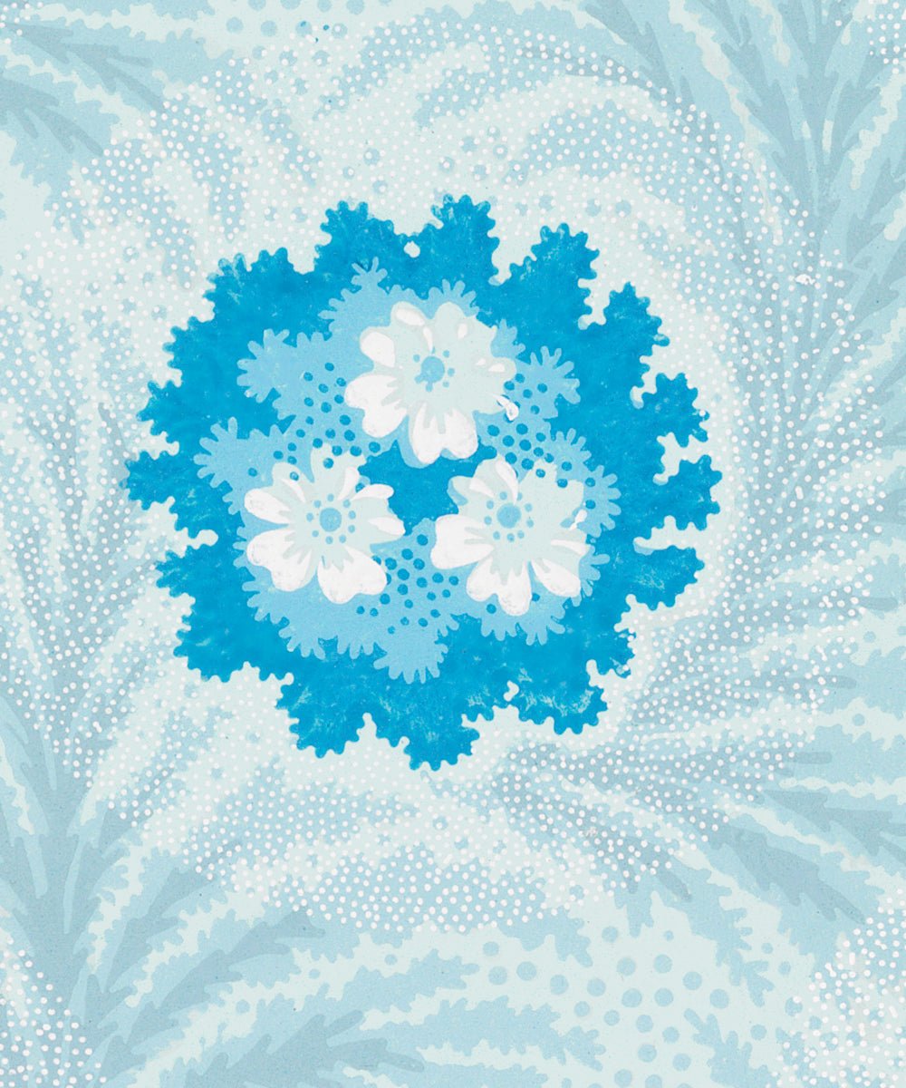 Tapet Foucault - Original Cyan - Tapetorama