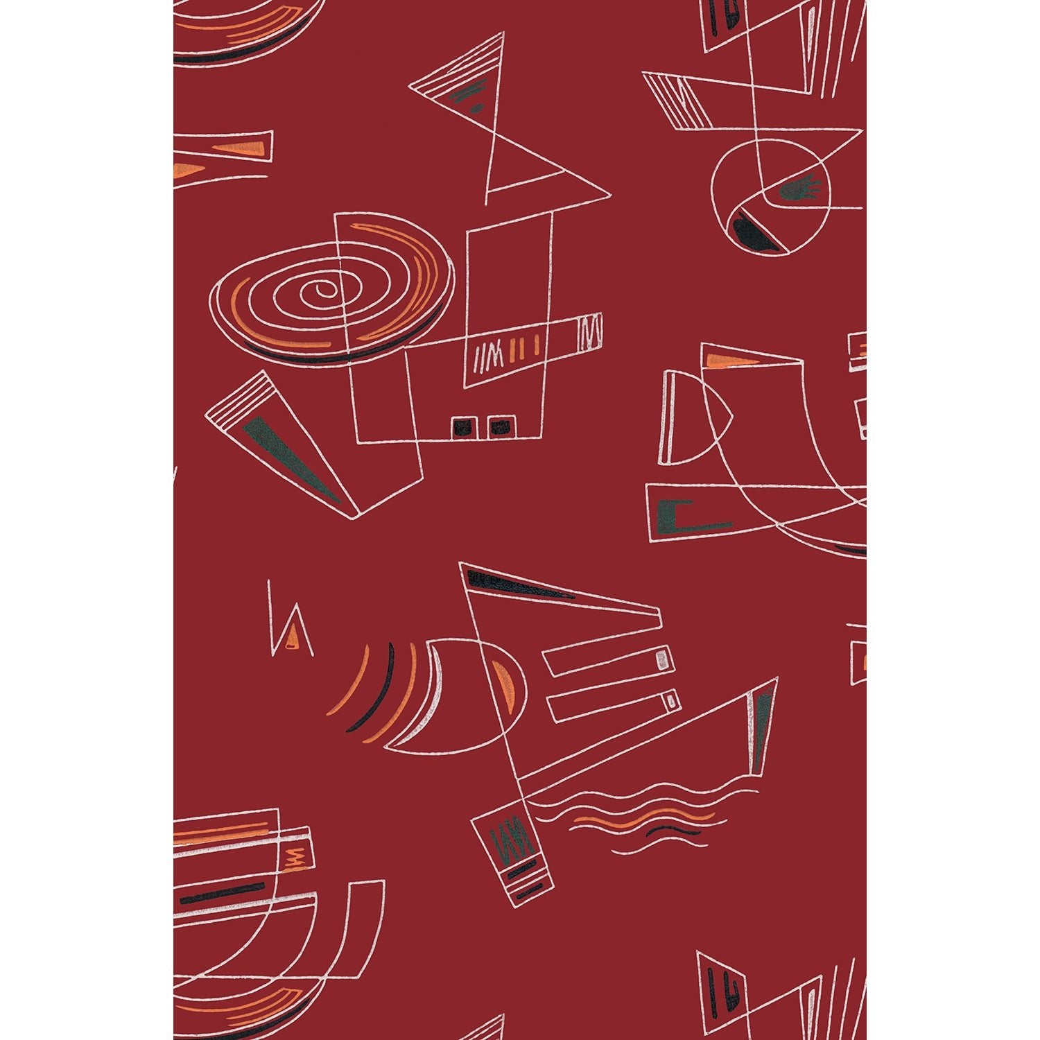 Tapet Jazz - Original Red Large - Tapetorama