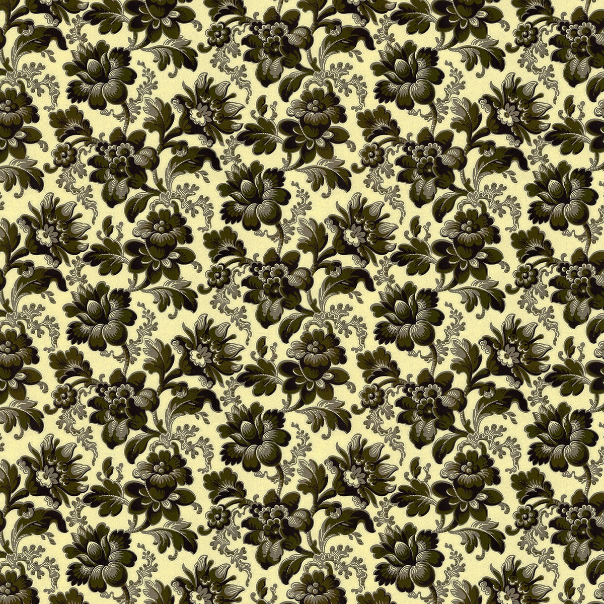 Tapet Kvarnholmen - Original Vanilla/Green - Tapetorama
