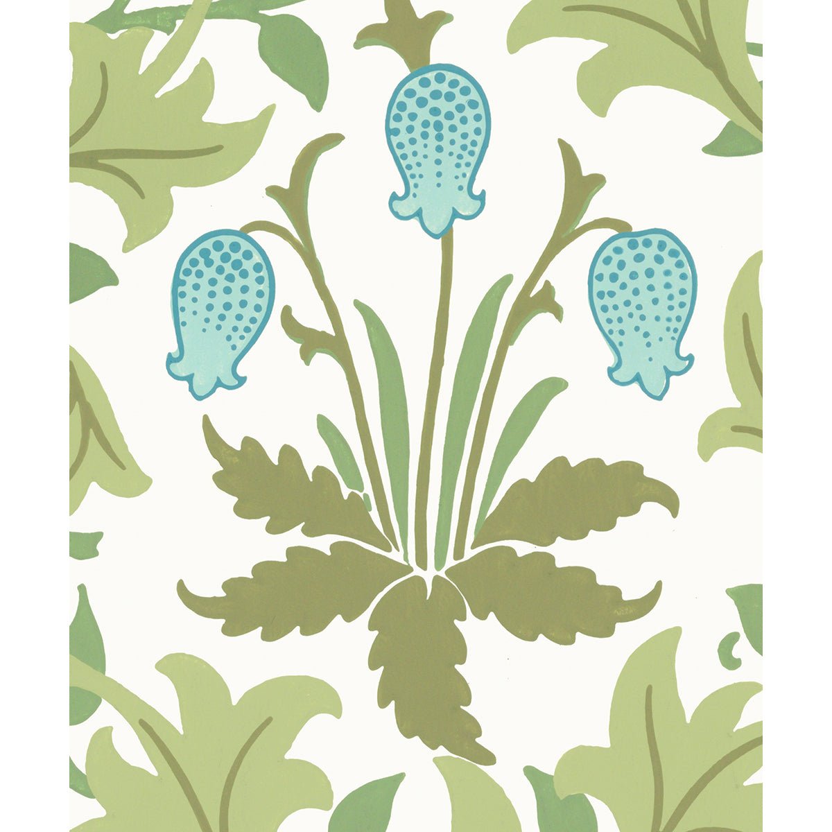 Tapet Morris Celandine - Original Pink/Blue - Tapetorama