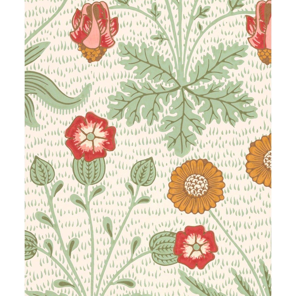 Tapet Morris Daisy - Original Off - White - Tapetorama