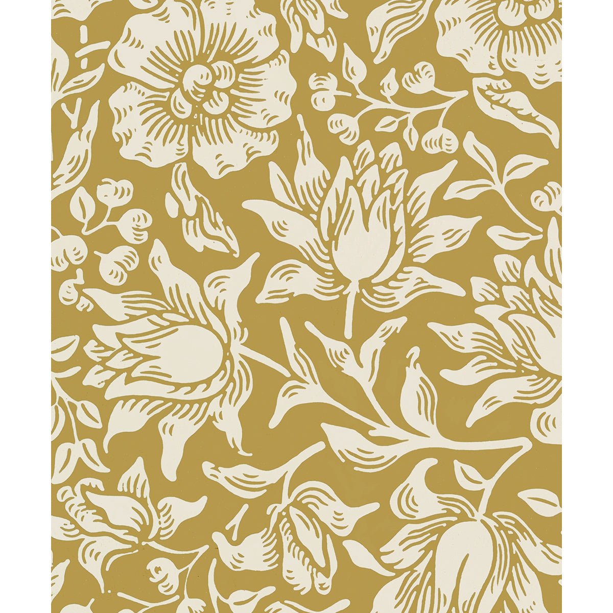 Tapet Morris Mallow - Original Yellow - Tapetorama