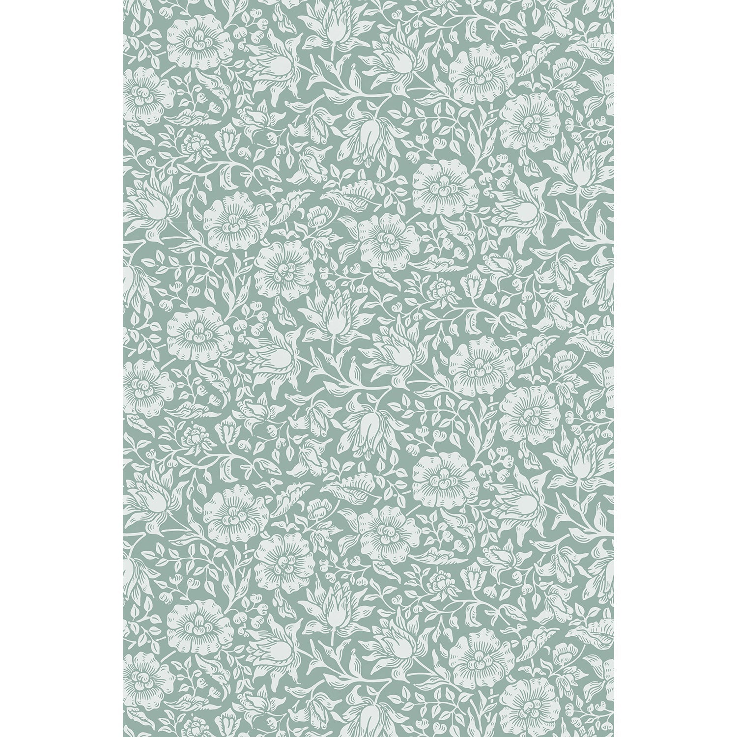 Tapet Morris Mallow - Warm Blue - Tapetorama