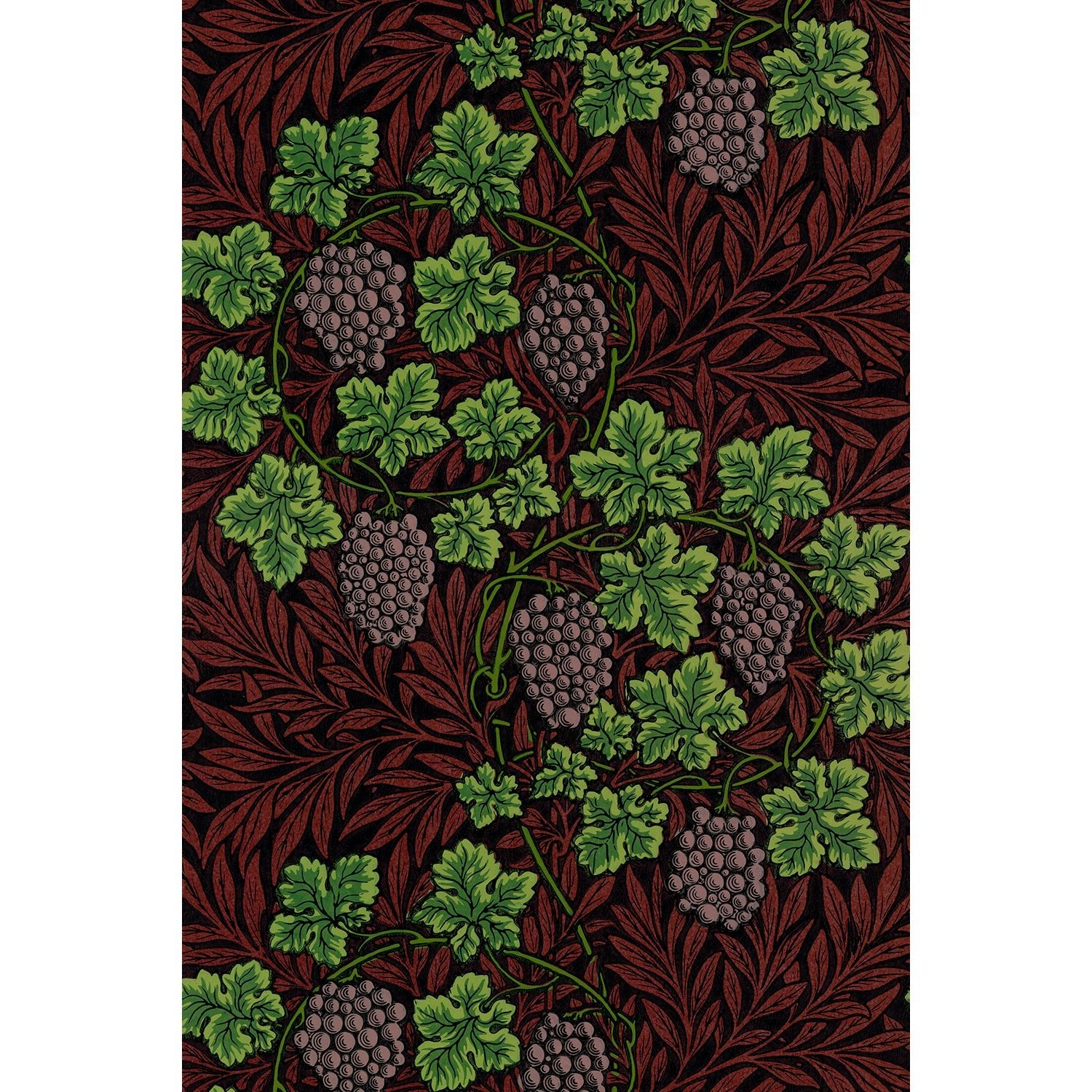 Tapet Morris Vine - Red - Tapetorama