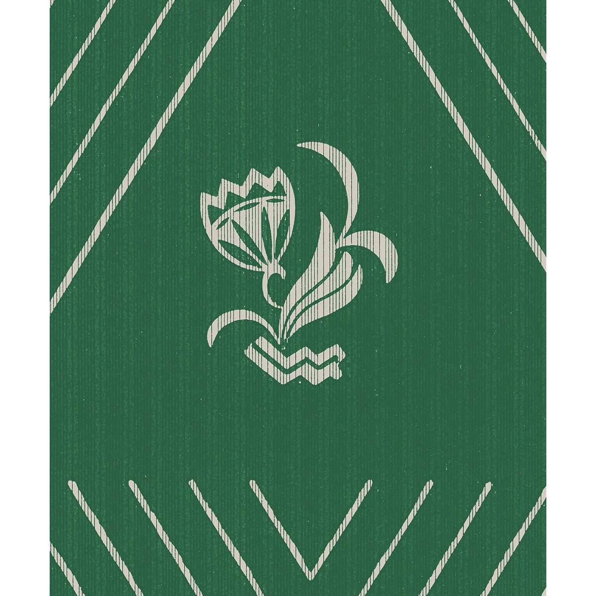 Tapet Östhammar - Green - Tapetorama