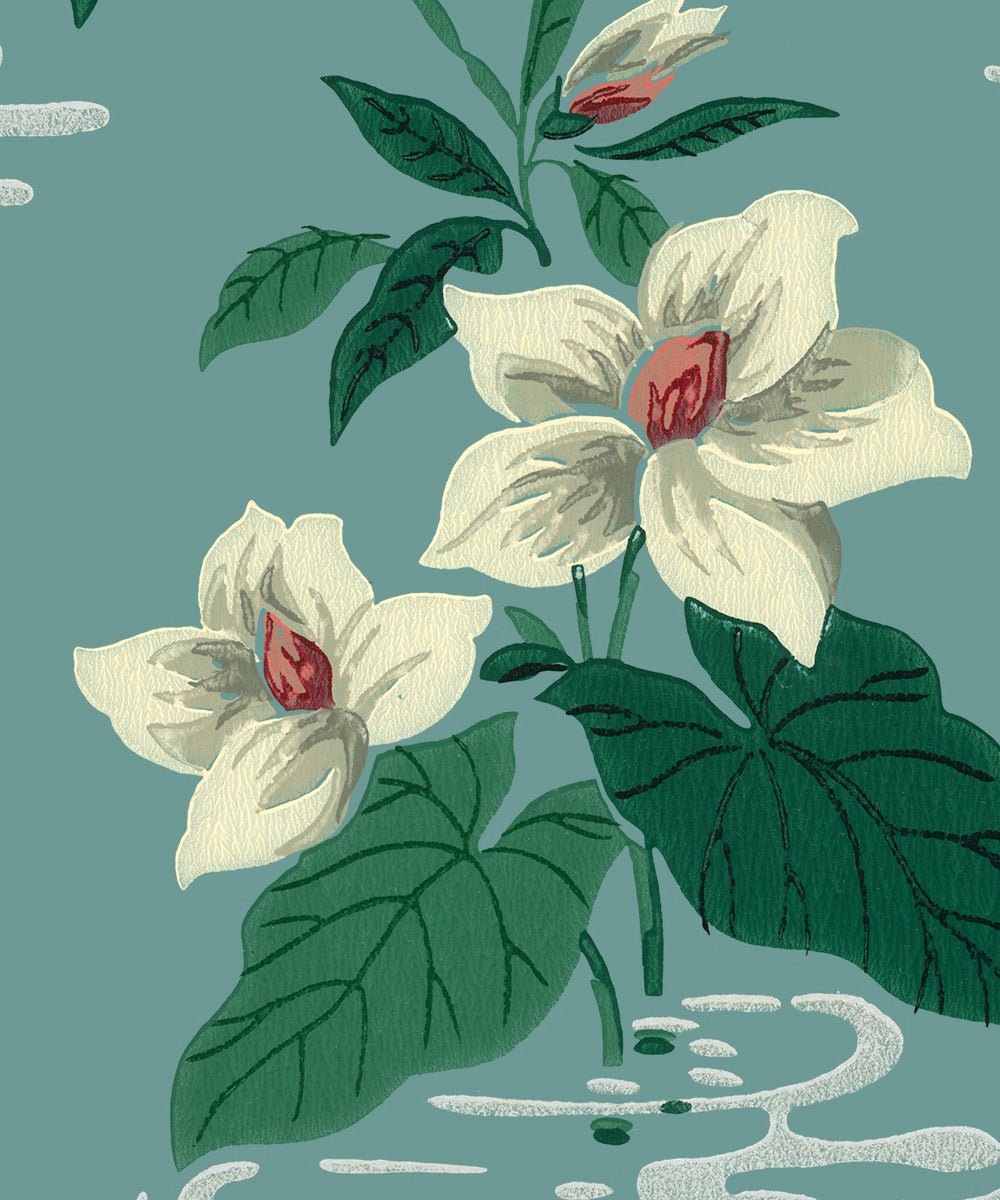 Tapet Orlando - Midcentury Blue - Tapetorama