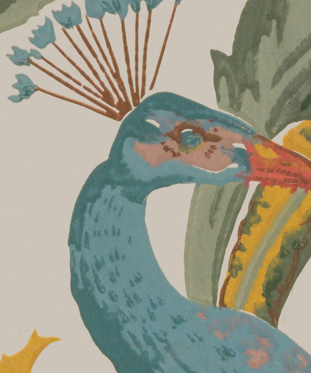 Tapet The Peacock - Grey - Tapetorama