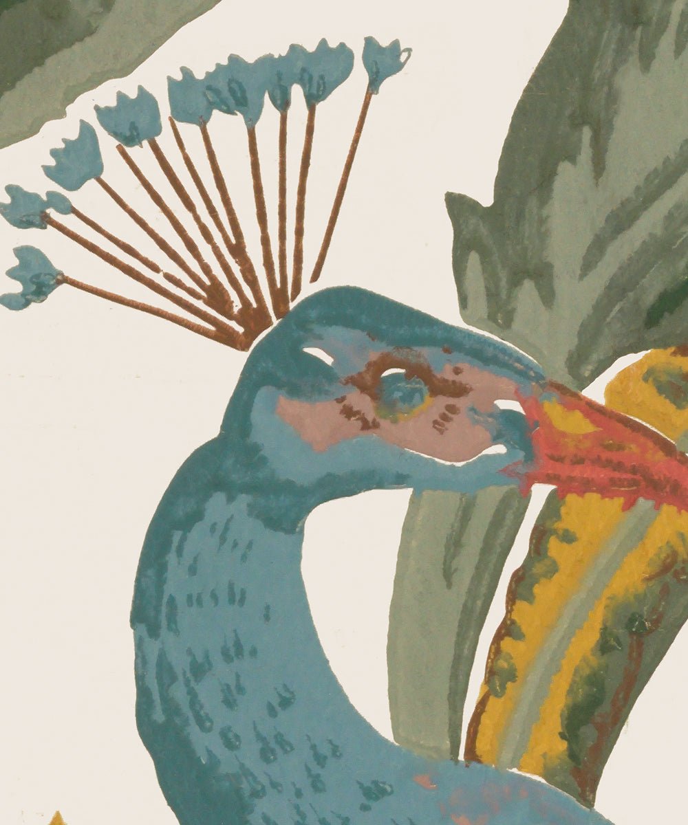 Tapet The Peacock - Light - Tapetorama